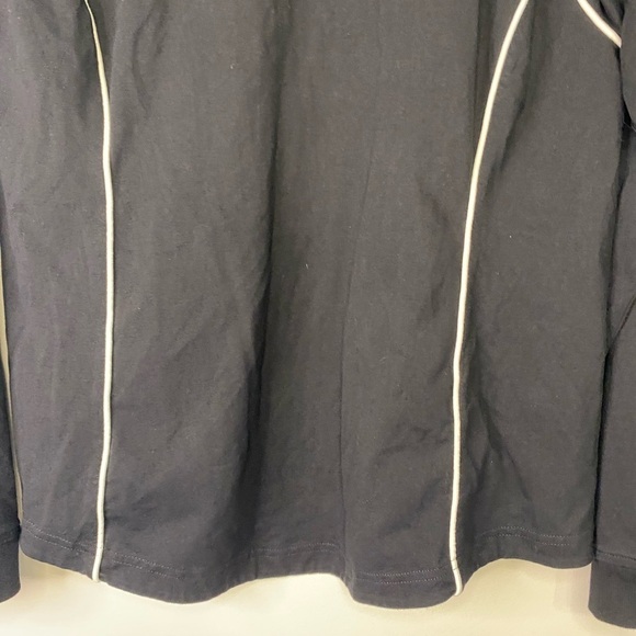 Lauren Ralph Lauren Black Stretch Full Zip Pockets Athletic Track Jacket XL - Picture 9 of 15